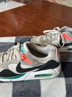 Nike Grey Black Teal Coral Accent Air Max Sneakers